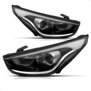 Par Farol Eletrico Manual Ix35 16 17 18 19 20 21 22 Com Led