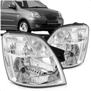 Par Farol Para Kia Picanto 2006 2007 Cromado