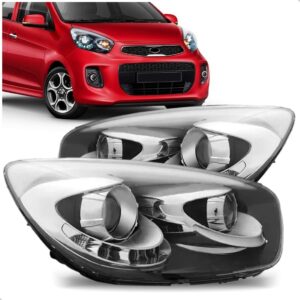 Par Farol Picanto 2012 A 2017 Eletrico Com Led Com Projetor