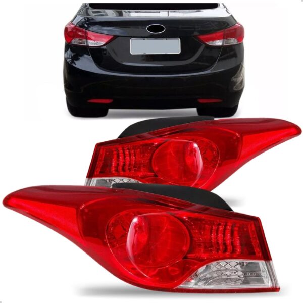 Par Lanterna Traseira Elantra 2011 2012 2013 Esquerdo