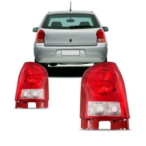Par Sinaleira Traseira Gol G4 04 2005 2006 2007 2008 Bicolor Vermelho