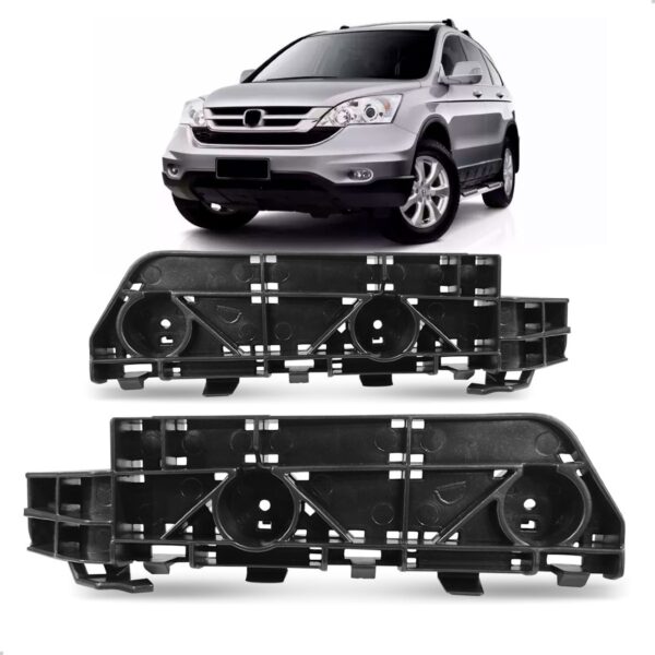 Par Suporte Guia Parachoque Dianteiro Crv 2007 A 2011