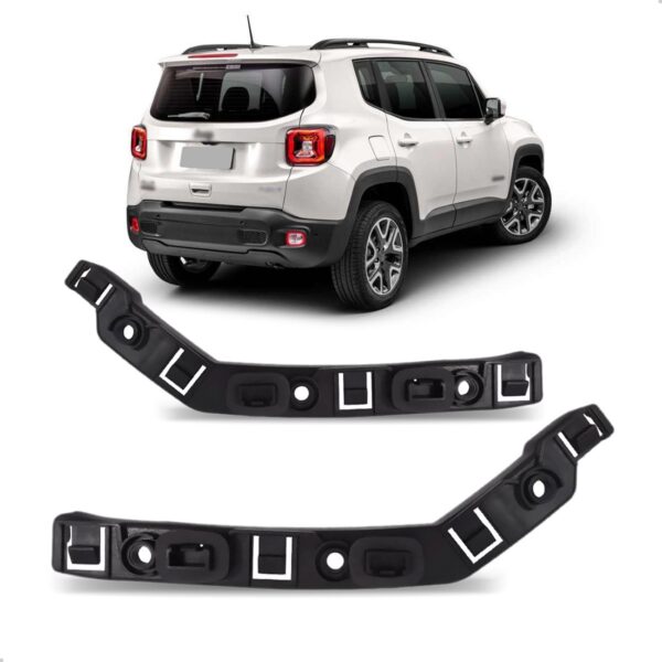 Par Suporte Guia Parachoque Traseiro Renegade 2015 Até 2018