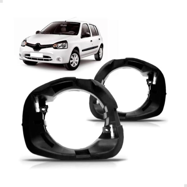 Par Suporte Farol De Milha Clio / Duster 2013 2014 2015 2016 Preto
