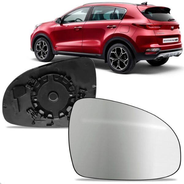 Par Lente Retrovisor Para Kia Sportage 2017 Até 2019