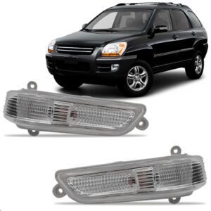 Par Sinaleira Retrovisor Para Kia Sportage 05 2006 2007 A 10 Cinza