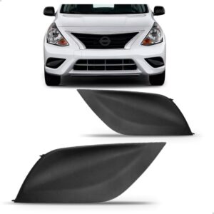 Par Moldura Milha Versa 2015 2016 2017 2018 2019 Sem Furo Preto