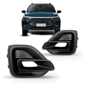 Par Moldura Milha Pulse 2021 2022 2023 Com Furo Preto