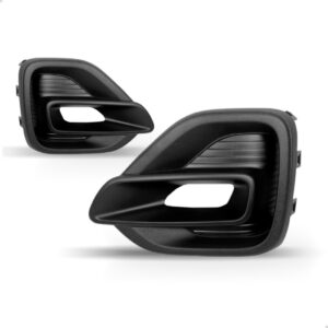 Par Moldura Milha Pulse 2021 2022 2023 Com Furo Preto