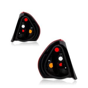 Par Sinaleira Traseira Clio Sedan 2001 A 2009 Tricolor. Ambos Lados Tricolor