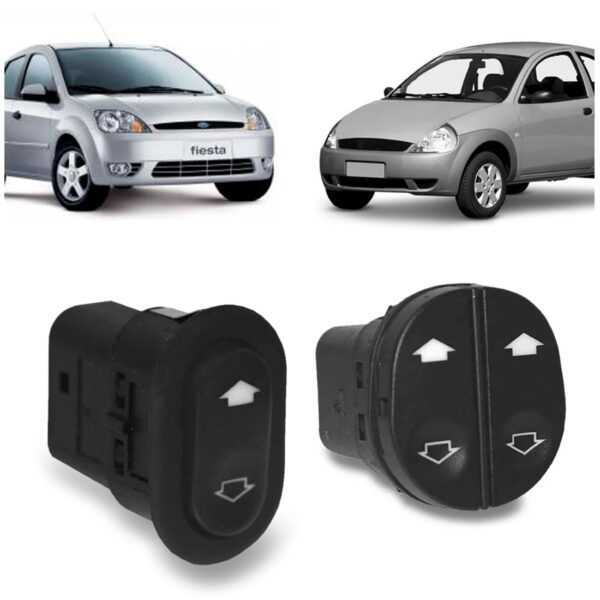Par Interruptor Vidro Dianteiro Ka Fiesta 1996/2007 Promoção
