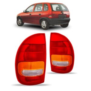 Par Sinaleira Traseira Corsa Pick Up Sw 1994 A 1999 Tricolor