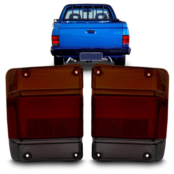 Par Lente Lanterna Traseira Chevy Marajo 1983 1984 1985 1986 Fume Esquerdo