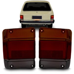 Par Lente Lanterna Traseira Chevy Marajo 1983 1984 1985 1986 Fume Esquerdo