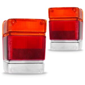 Jogo Lente Sinaleira Traseira Chevy 1983/1994 Tricolor Acríl