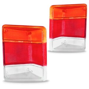 Jogo Lente Sinaleira Traseira Chevy 1983/1994 Tricolor Acríl