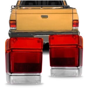 Jogo Lente Sinaleira Traseira Chevy 1983/1994 Fumê Acrílico Fumê