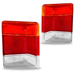 Jogo Lente Sinaleira Traseira Chevy 1983/1994 Fumê Acrílico Fumê