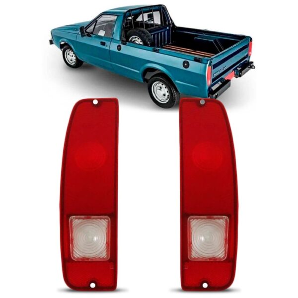 Par Lente Sinaleira Traseira Ford Pampa 1981 1982 1983 1984 Vermelho