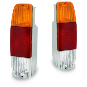 Par Lanterna Traseira Pampa 1989 90 A 1993 Tricolor Acrílico Esquerdo Tricolor