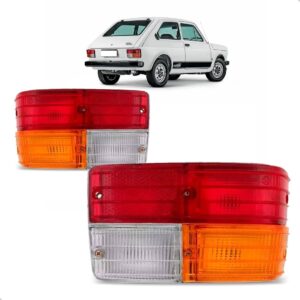 Par Lanterna Traseira Para Fiat 147 1979 A 1982 Tricolor Ambos Lados Tricolor