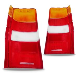 Par Lente Lanterna Traseira Fiorino 1986/97 Tricolor Oferta Tricolor