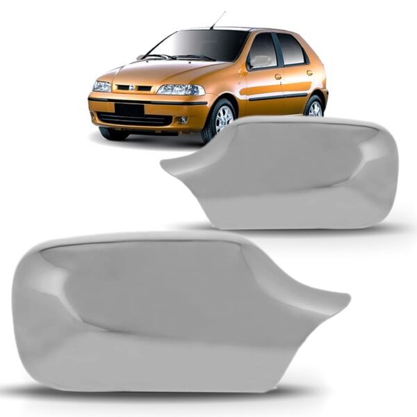 Par Capa Retrovisor Fiat Palio Fire 2001 2002 2003 Cromado.