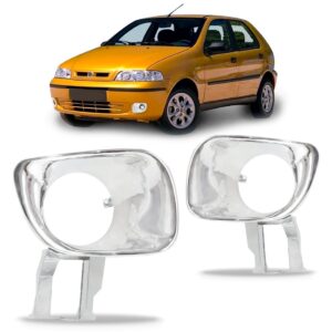 Par Suporte Farol Milha Palio 2001 2002 2003 Cromado Cromado