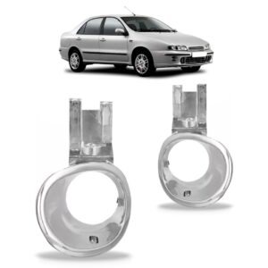 Jogo Suporte Farol Milha Marea Brava 98 99 00/2003 Cromado Cromado Ambos Os Lados