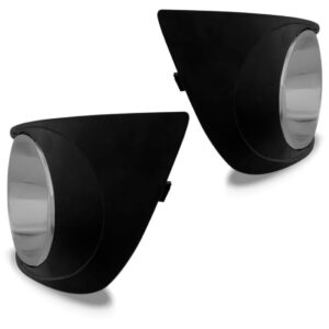 Par Moldura Milha Stilo 2008 09 10 11 2012 Com Furo Prata Preto