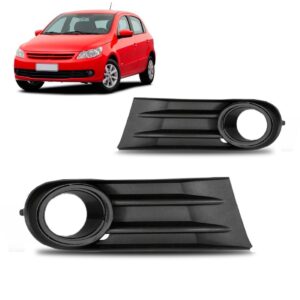 Par Moldura Milha Gol G5 2009 10 11 2012 Com Furo Aro Preto