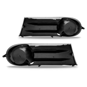 Par Moldura Milha Gol G5 2009 2010 2011 2012 Sem Furo Preto