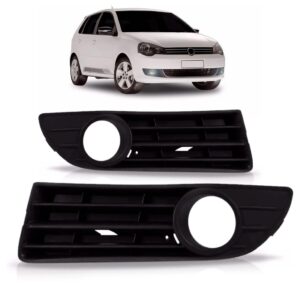 Jogo Moldura Milha Polo 2007 2008 2009 2010 2011 C/furo Pret - Preto - Ambos Os Lados