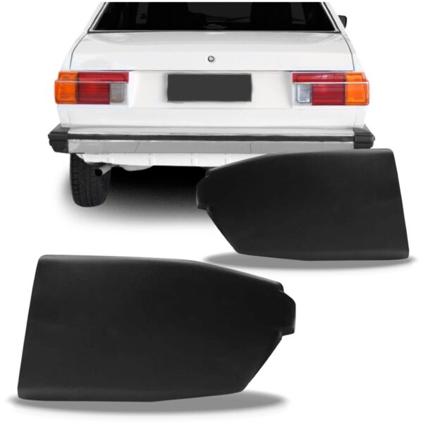 Par Polaina Parachoque Traseiro Voyage 1982 1983 1984 Preto