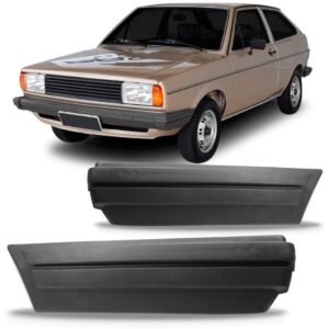 Par Ponteira Parachoque Dianteiro Gol 1984 1985 1986 Cinza