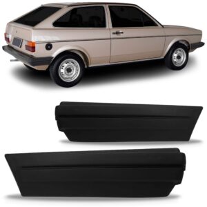 Par Ponteira Parachoque Traseiro Gol 1984 1985 1986 Preto