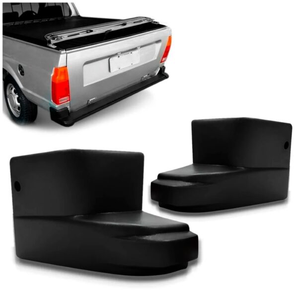 Par Ponteira Parachoque Traseiro Saveiro 1983 A 1992