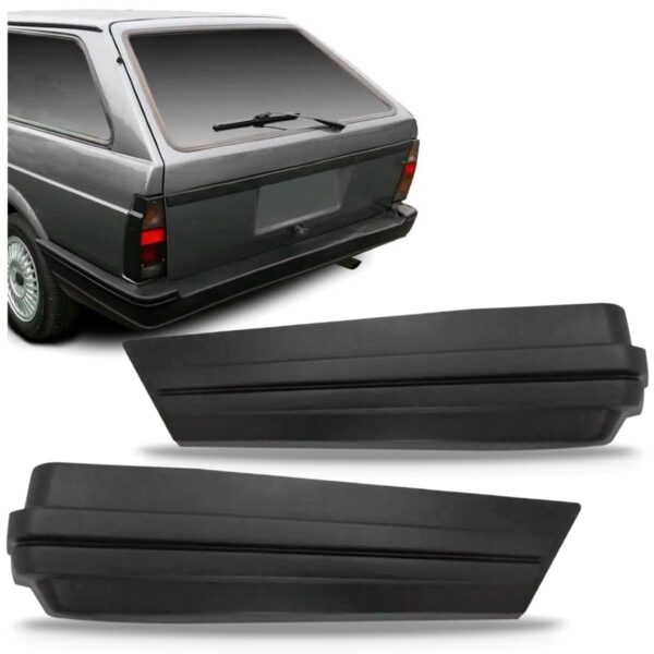 Par Ponteira Parachoque Traseiro Parati 1984 1985 1986 Cinza