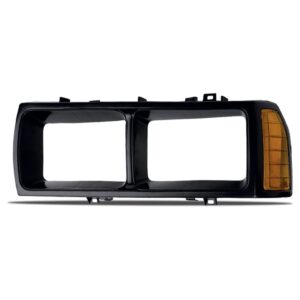 Par Moldura Farol Passat 1983 A 1988 Foco Duplo Preto