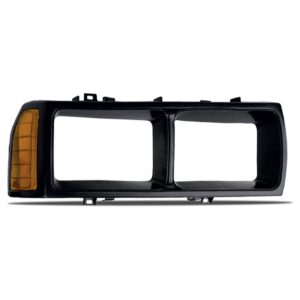 Par Moldura Farol Passat 1983 A 1988 Foco Duplo Preto