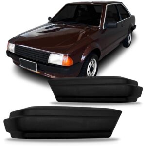 Par Ponteira Parachoque Dianteiro Escort 1983 A 1986 Preta