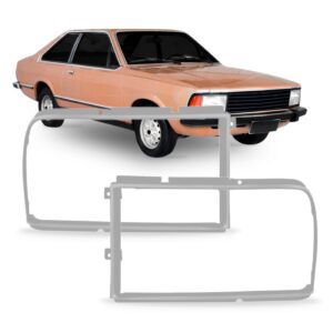 Par Aro Moldura Farol Corcel Ii 1978 79 80 81 A 1984 Pintura