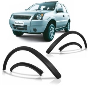 Par Alargador Vão Roda Dianteiro Ecosport 2003 A 2012 Preto