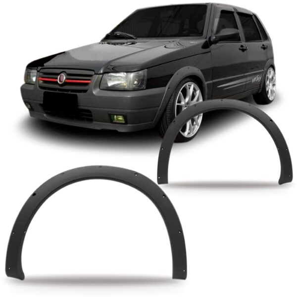 Par Alargador Vão Roda Dianteiro Uno Way 04/10 Preto Oferta