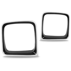 Par Aro Moldura Farol Chevette 1981 A 1982 Preto C/ Garantia