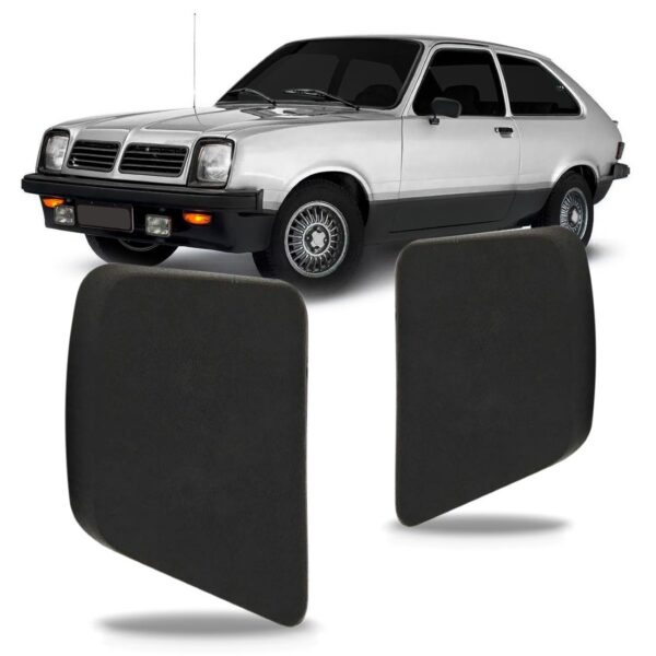 Par Ponteira Parachoque Dianteiro Chevette 1972 A 1982 Preto