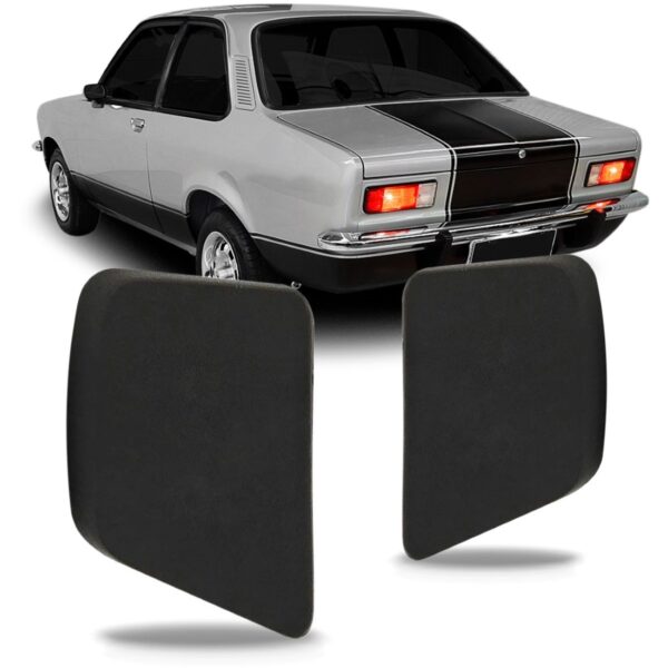 Par Polaina Ponteira Parachoque Traseiro Chevette 1972/1982
