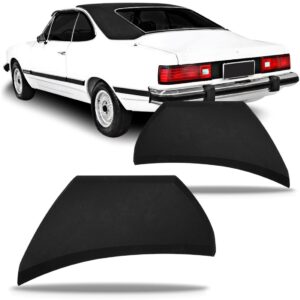 Par Polaina Parachoque Traseiro Opala 1980 81 A 1984 Preto