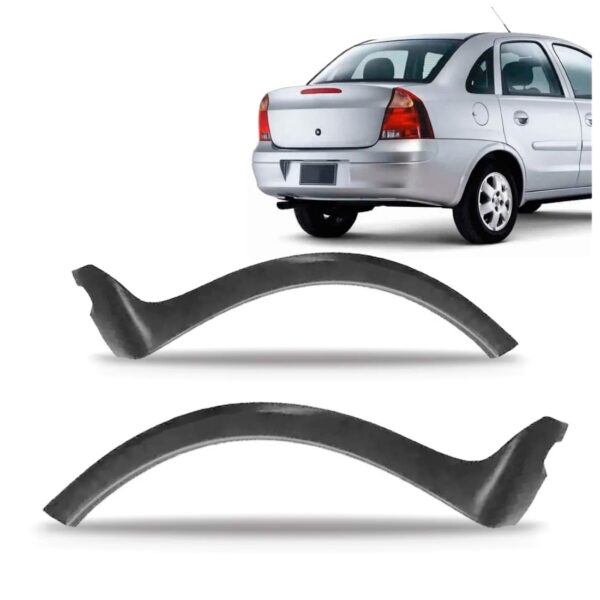 Par Alargador Vão Roda Traseiro Corsa Sedan 2003 A 2011