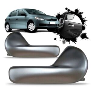 Par Maçaneta Interna Gol G5 2008 2009 10 11 12 2013 Cromado Dianteira